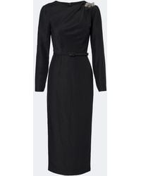 Roland Mouret - Crystal-Embellished Jacquard Midi Dress - Lyst