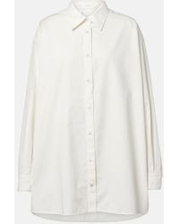 The Row - Camisa Luka De Algodon Y Cachemir - Lyst
