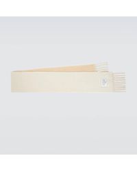 Acne Studios - Fringed Alpaca And Wool-Blend Scarf - Lyst