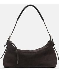 Lemaire - Small Belted Suede Shoulder Bag - Lyst