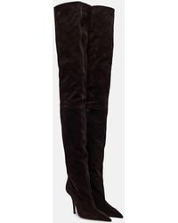 Paris Texas - Jessica 105 Suede Over-The-Knee Boots - Lyst