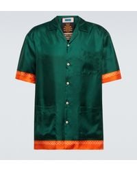 Gucci Hemd aus Seidensatin - Grün