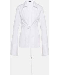 Ann Demeulemeester - Camicia Linsey in popeline di cotone - Lyst