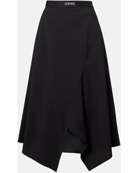 Loewe - Midirock Aus Wolle - Lyst