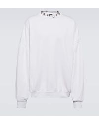 Balenciaga - Sweatshirt Pierced Round aus Fleece - Lyst