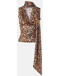 Blumarine - Bedrucktes Top Aus Jersey - Lyst