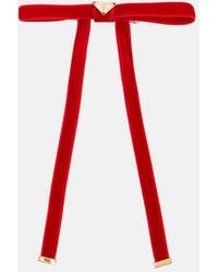 Prada - Velvet Hair Clip - Lyst