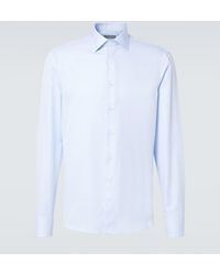 Canali - Cotton Poplin Shirt - Lyst