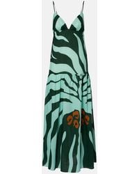 Johanna Ortiz - Zea Palm Cotton Poplin Maxi Dress - Lyst