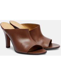 The Row - Pantoletten Signum 90 Aus Leder - Lyst