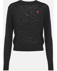 Ami Paris - Pullover Ami De Cour Aus Wolle - Lyst