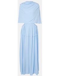 Proenza Schouler - Frankie Caped Jersey Maxi Dress - Lyst