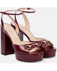 Gucci - Sandalia Plataforma Con Horsebit Para Mujer, Talla - Lyst