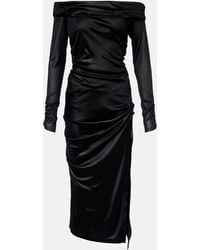 Isabel Marant - Elife Gathered Off-Shoulder Midi Dress - Lyst
