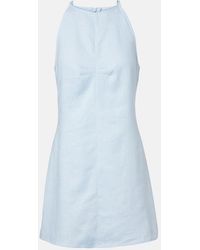 Asceno - Antigua Linen Minidress - Lyst