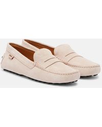 Tod's - Gommino Suede Driving Shoes - Lyst