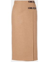 Max Mara - Curzio Wool Wrap Skirt - Lyst