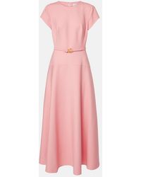 Oscar de la Renta - Wool-Blend Midi Dress - Lyst