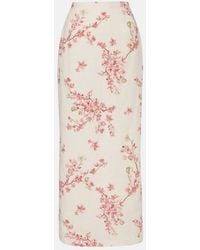 Agua Bendita - Lirica Paraiso Linen Maxi Skirt - Lyst