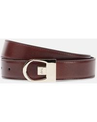 Saint Laurent - Reversible Leather Belt - Lyst