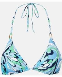Melissa Odabash - Bedrucktes Bikini-Oberteil Cancun - Lyst