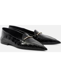 Victoria Beckham - Morsetto Croc-Effect Leather Loafers - Lyst