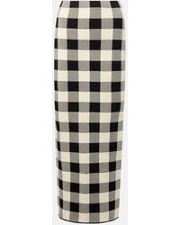 Posse - Pippa Checked Maxi Skirt - Lyst