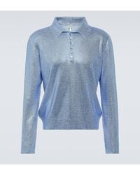 Loewe - Embellished Cashmere Polo Sweater - Lyst