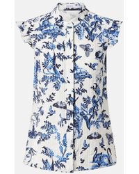 Erdem - Floral Jacquard Top - Lyst