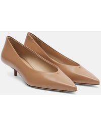 Max Mara - Kittenpump Leather Pumps - Lyst