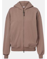 Brunello Cucinelli - Kapuzenjacke Aus Baumwoll-Jersey - Lyst