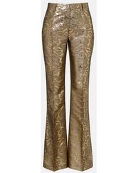 Etro - Paisley Brocade Flared Pants - Lyst