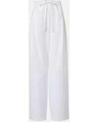 KHAITE - Weite Hose Trenton Aus Baumwollpopeline - Lyst