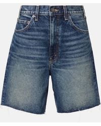 Nili Lotan - Russel Mid-Rise Denim Shorts - Lyst