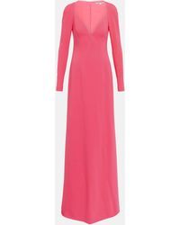 Stella McCartney - Robe longue en crepe - Lyst