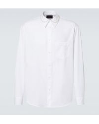 Simone Rocha - Faux Pearl-Embellished Cotton Poplin Shirt - Lyst
