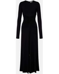 Max Mara - Vestido Largo Doppia Fruncido - Lyst