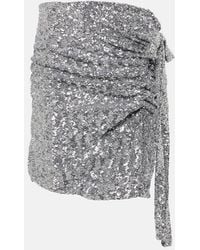 Rabanne - Sequined Miniskirt - Lyst