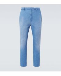 Prada - Mid-Rise Slim Jeans - Lyst
