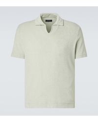 Thom Sweeney - Cotton Terry Polo Shirt - Lyst