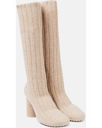 Bottega Veneta - Atomic Knitted Knee-High Sock Boots - Lyst