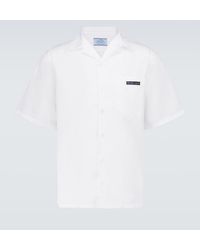 Prada - Cotton Poplin Bowling Shirt - Lyst