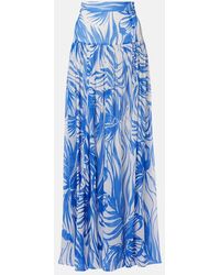 Alexandra Miro - Jaimee High-Rise Printed Maxi Skirt - Lyst