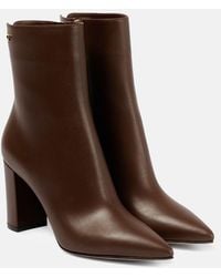 Gianvito Rossi - Piper 85 Leather Ankle Boots - Lyst