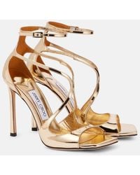 Jimmy Choo - Azia 110 Patent Leather Sandals - Lyst