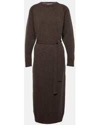 Max Mara - Virgin Wool Midi Dress - Lyst