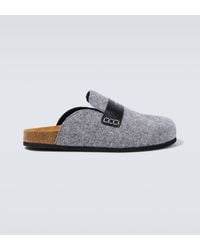 JW Anderson - Leather-trimmed Slippers - Lyst