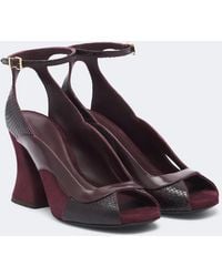 Zimmermann - Marvi Suede-Trimmed Leather Sandals - Lyst
