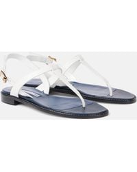 Manolo Blahnik - Hata Leather Thong Sandals - Lyst