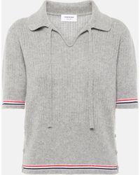 Thom Browne - Rwb Stripe Wool-Blend Top - Lyst